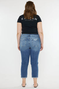 Thumbnail for KanCan Jeans Plus Size Boyfriend Jean KC8631M-P: MEDIUM Denim