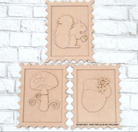 Thumbnail for Fall Stamp Trio 3-D Layered Wood Blank