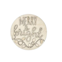 Thumbnail for Merry and Bright 3-D Layered Wood Blank
