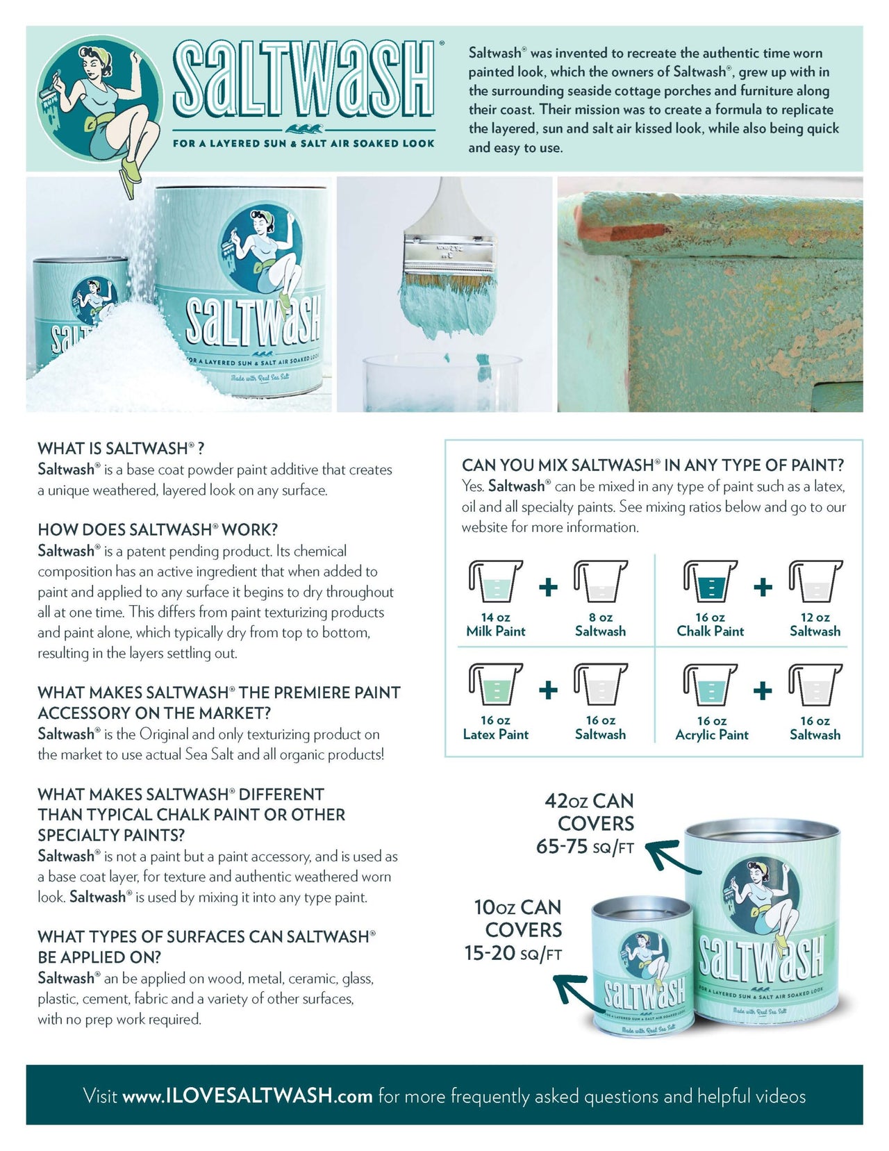 Saltwash Paint Additive Powder - 42oz