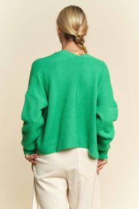 Thumbnail for SOLID LONG SLEEVE LOOSE FIT POCKETS CARDIGAN