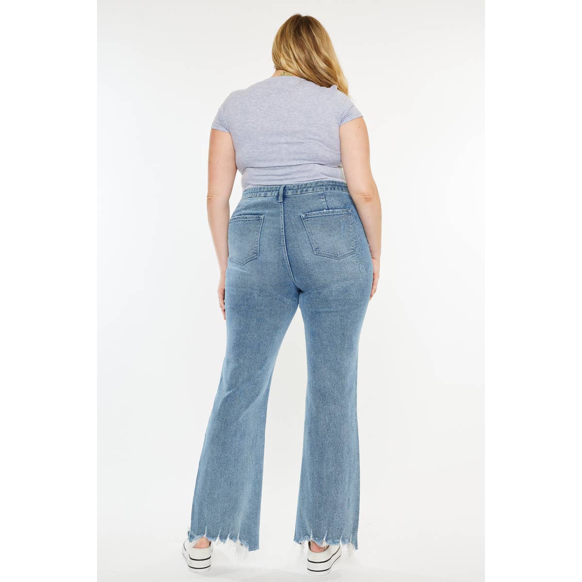 KanCan USA PLUS PETITE HIGH RISE FLARE JEANS