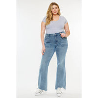 Thumbnail for KanCan USA PLUS PETITE HIGH RISE FLARE JEANS