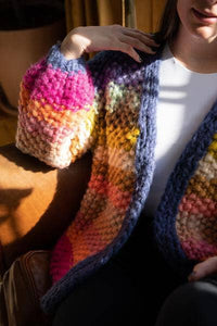 Thumbnail for Rainbow Knitted Cardigan