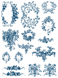 Thumbnail for Delft Traditions Azure IOD Paint Inlay 12x16 Pad™ - Iron Orchid Designs