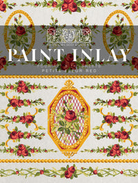 Thumbnail for Petite Fleur Red IOD Paint Inlay 12x16 Pad - Iron Orchid Designs