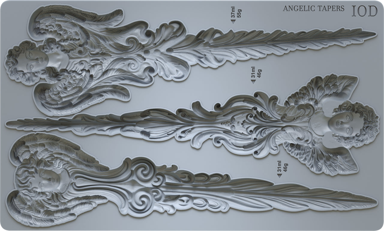 Angelic Tapers  6"x10" - IOD Decor Mould™ - Iron Orchid Designs