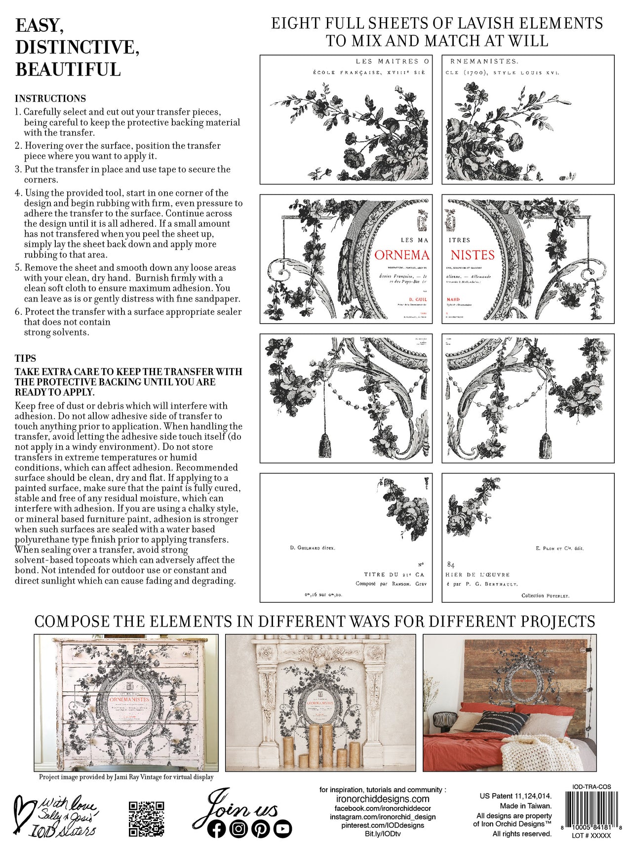 Cosette IOD Transfer 12x16 Pad™ -Iron Orchid Designs