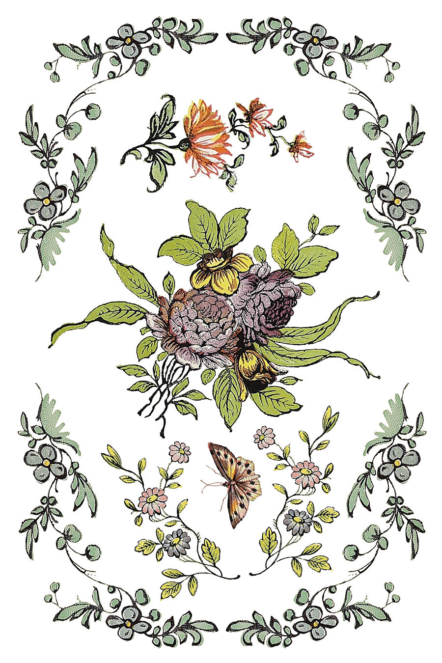 Fairytale Florals IOD Transfer 8x12 Pad™-Iron Orchid Designs