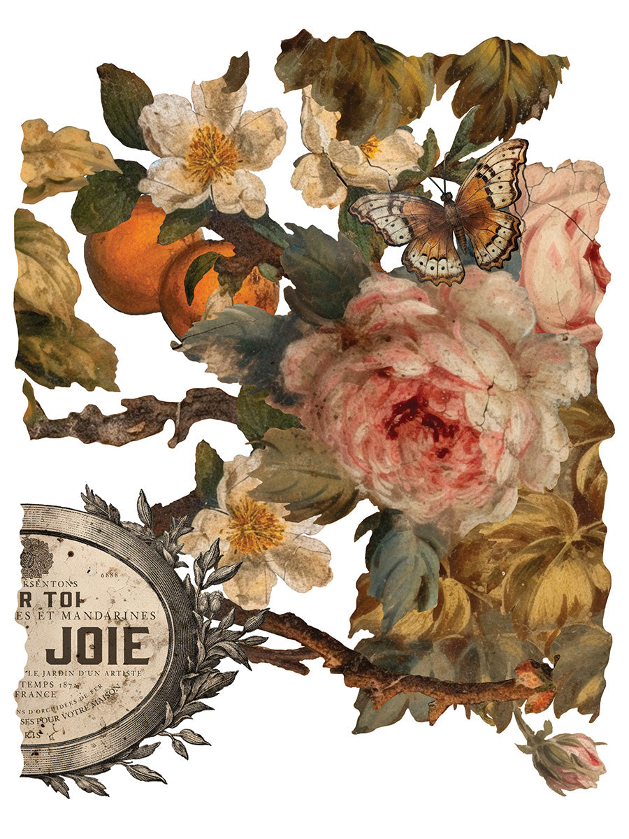 Joie des Roses IOD Transfer 12x16 Pad™ -Iron Orchid Designs