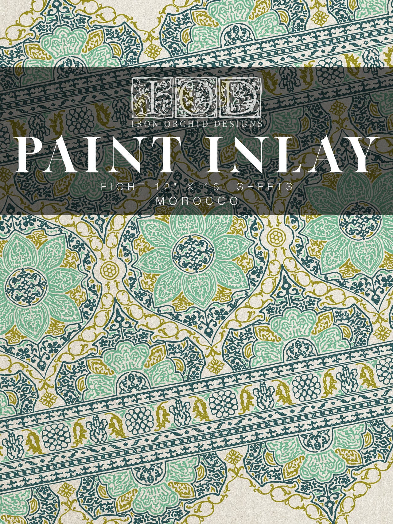 Morocco IOD Paint Inlay 12x16 Pad™- Iron Orchid Designs