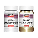 Fineline crackle varnish, 2 components, 100 ml set