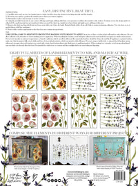 Thumbnail for Painterly Florals IOD Transfer 12x16 Pad™ -Iron Orchid Designs