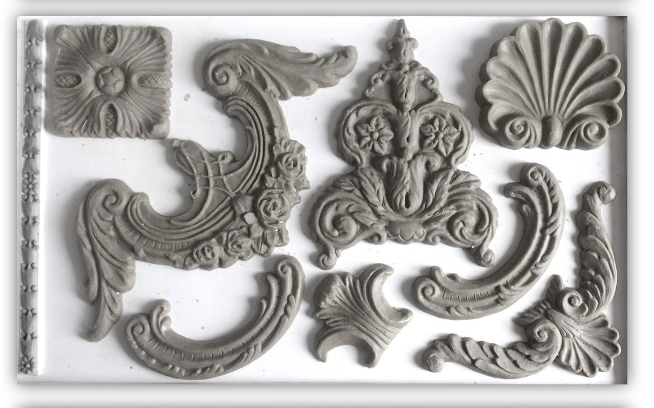 Classic Elements  6"x10" - IOD Decor Mould™ - Iron Orchid Designs