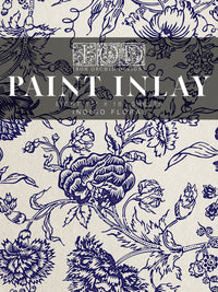 Thumbnail for Indigo Floral IOD Paint Inlay 12x16 Pad™- Iron Orchid Designs