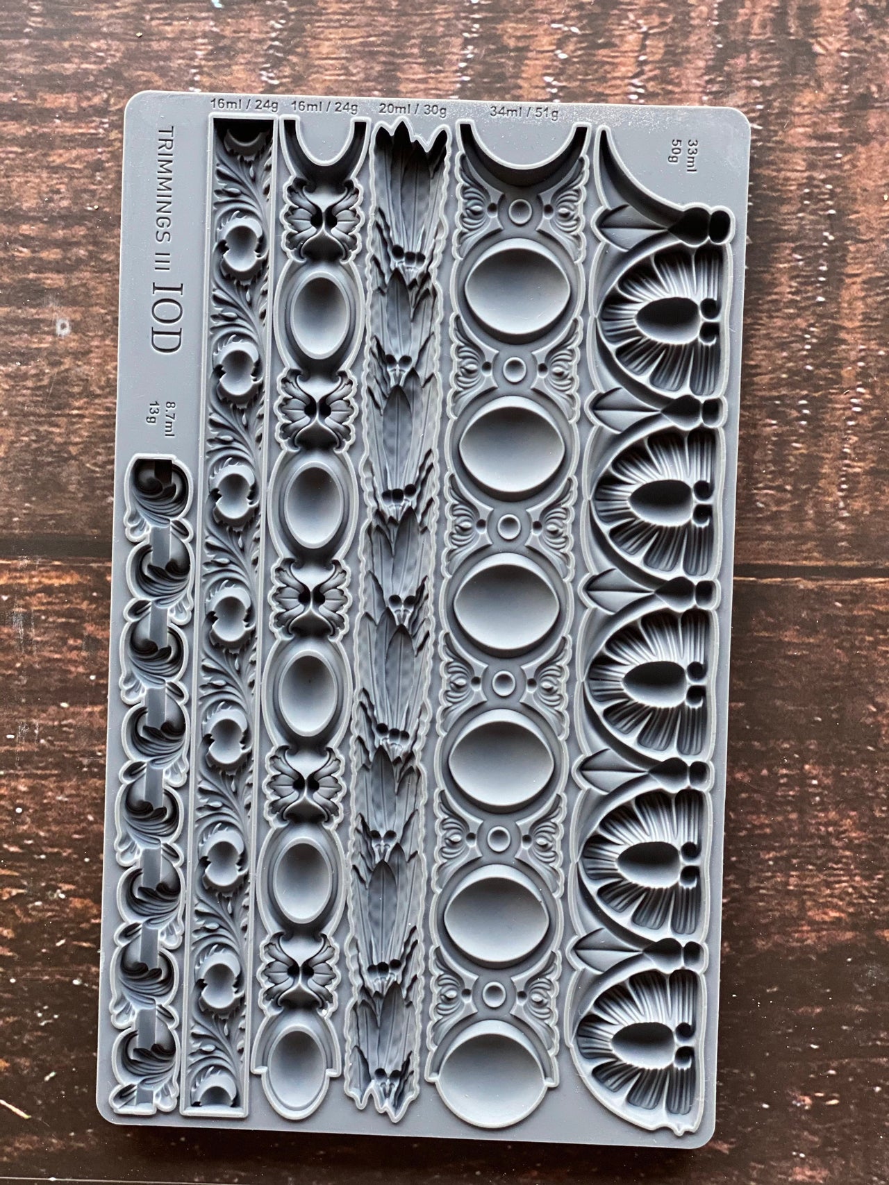 Trimmings 3 - 6"x10" - IOD Decor Mould™ - Iron Orchid Designs