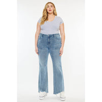 Thumbnail for KanCan USA PLUS PETITE HIGH RISE FLARE JEANS