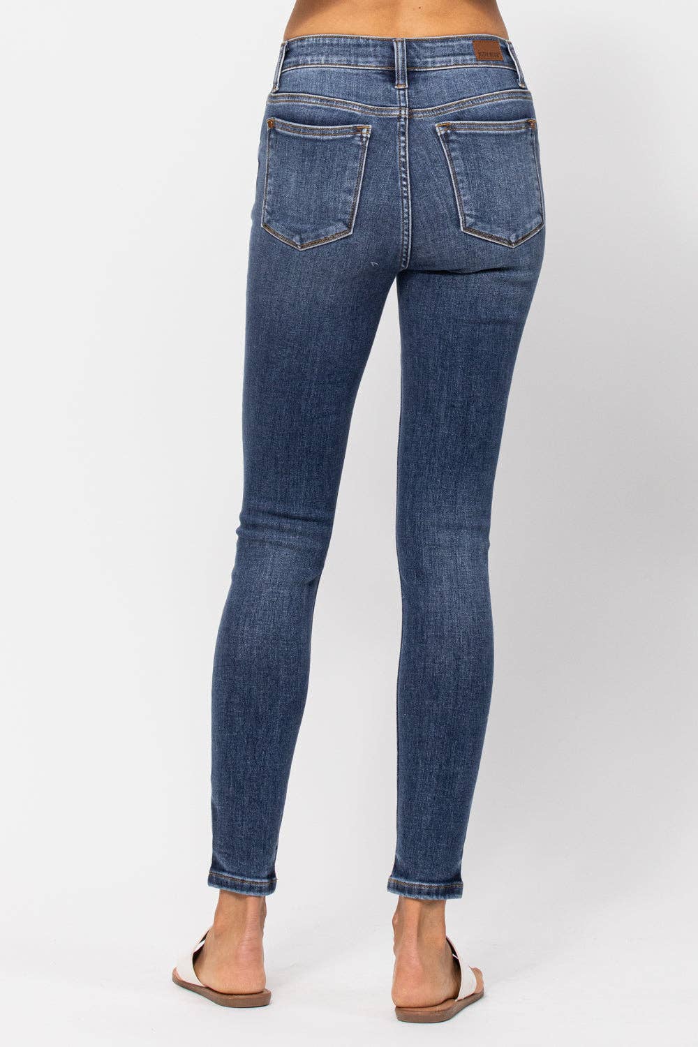 Judy Blue Handsand Mid Rise Skinny