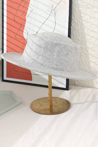 Thumbnail for Wool Felt Fedora Hat: Black