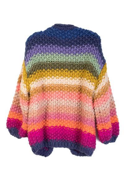 Rainbow Knitted Cardigan