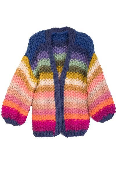 Rainbow Knitted Cardigan