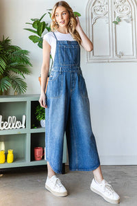 Thumbnail for TIE BACK DENIM OVERALL