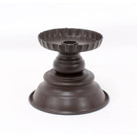 Thumbnail for Large Brown Candle Holder - 5.5 x 4.25 in