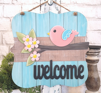 Thumbnail for Welcome Bird 3-D Layered Wood Blank