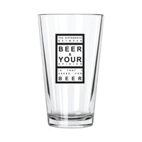 Thumbnail for The Difference Between Beer & Your Opinion Pint Glass