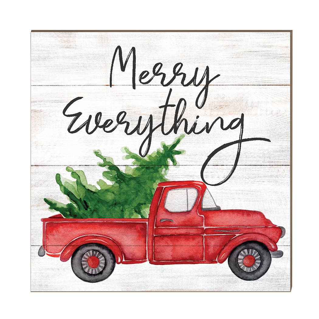 Kindred Hearts - 10x10 Merry Everything Truck with Tree Sign