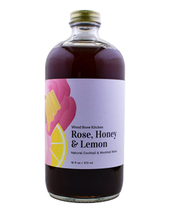 Wood Stove Kitchen - Rose Honey Lemon Cocktail & Drink Mix, 16 fl oz