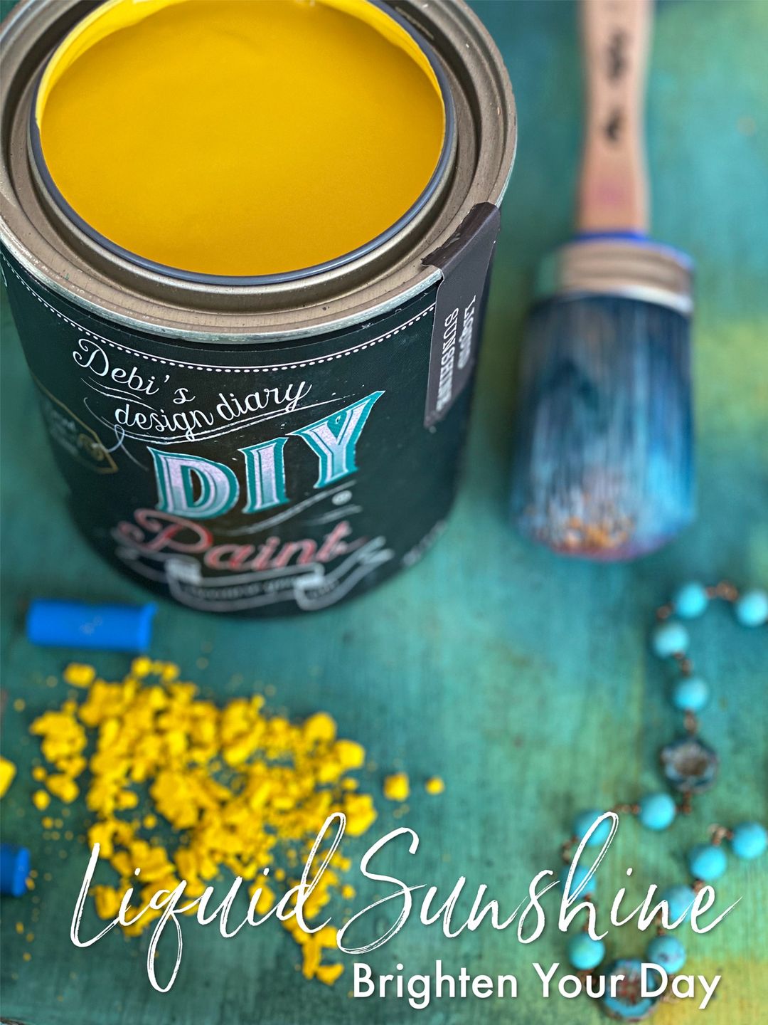 Liquid Sunshine DIY Paint by Debi's Design Diary