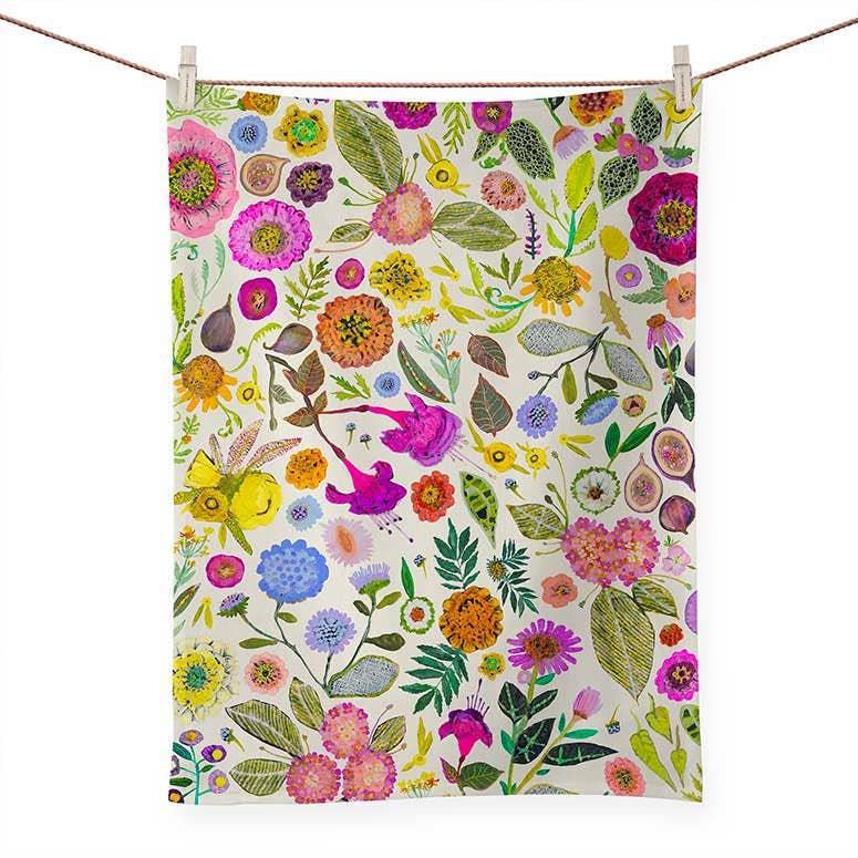Wildflowers by Eli Halpin Tea Towels