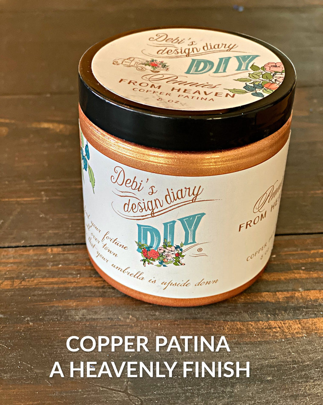 Pennies From Heaven Copper- Liquid Patina - DIY Finishes by Debi's Design Diary