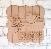 Thumbnail for Welcome Bird 3-D Layered Wood Blank