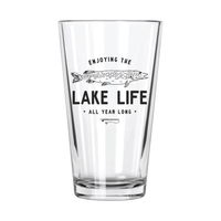 Thumbnail for Lake Life: Fishing Pint Glass