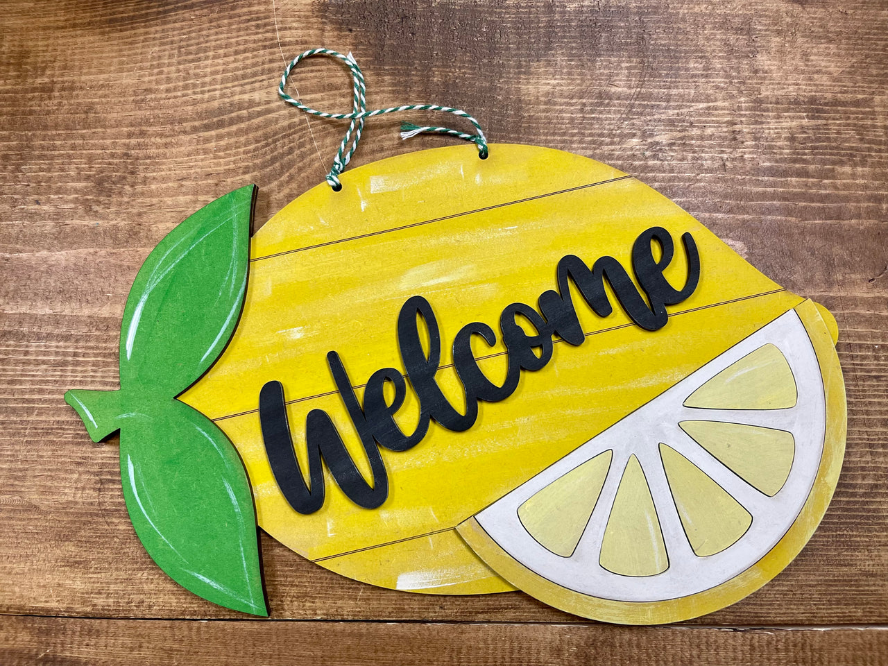Welcome Lemon Sign