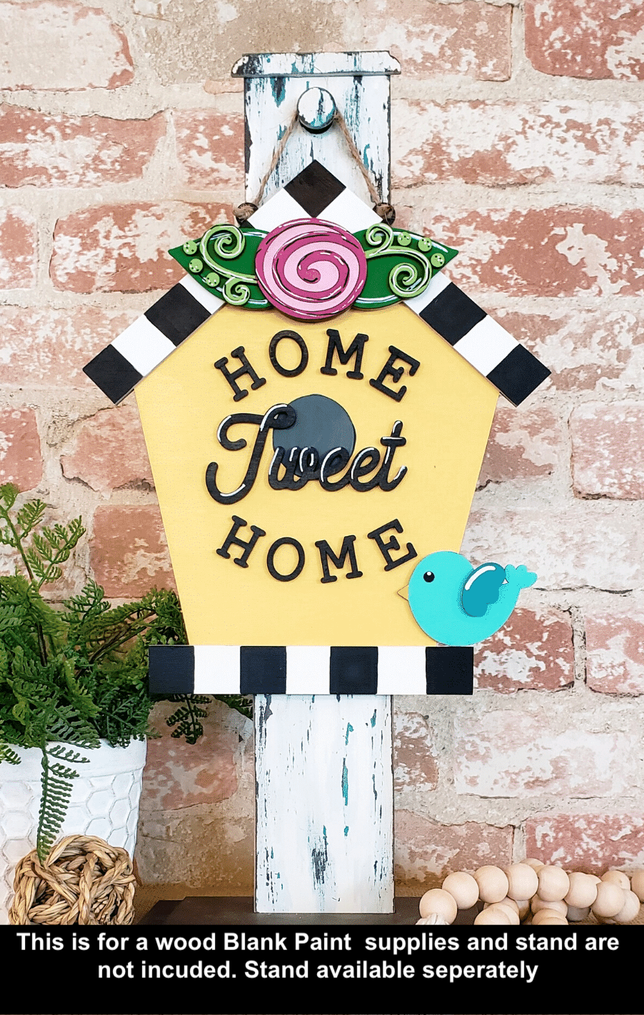 Home Tweet Home 3-D Layered Wood Blank