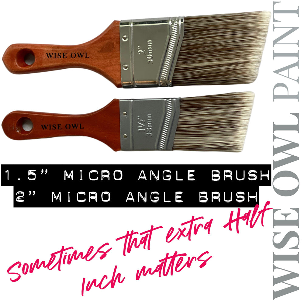 Wise Owl Brush 1.5" & 2" Micro Angled