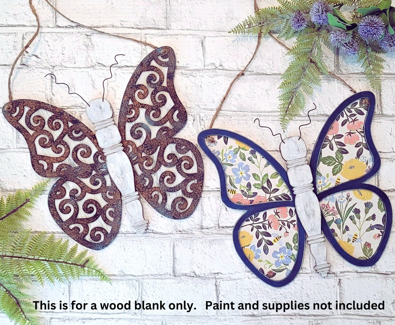 Spindle Butterfly  3-D Layered Wood Blank