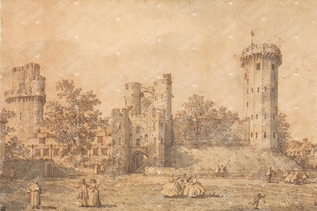 Warwick Castle | Jami Ray Vintage Decoupage Paper