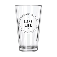 Thumbnail for Lake Life: Lake Life Badge Pint Glass