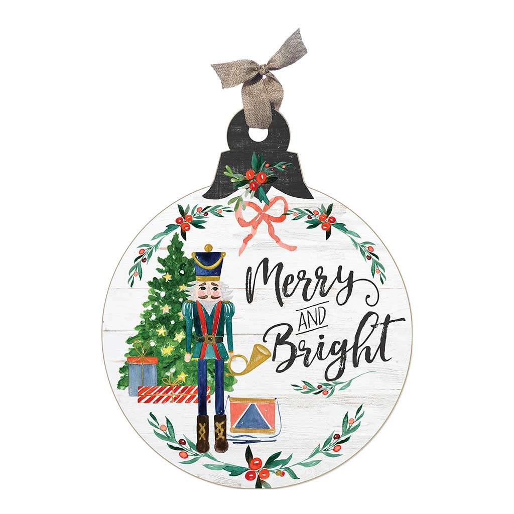 LG Nutcracker Merry and Bright Ornament Sign