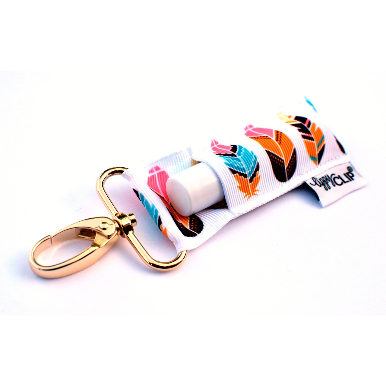 LippyClip® - Golden Feathers LippyClip® Lip Balm Holder