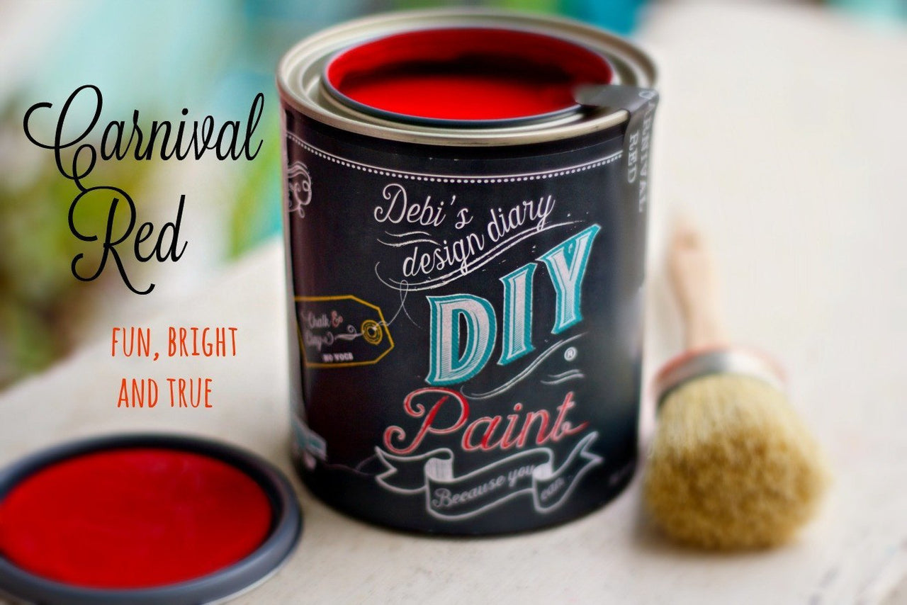 Carnival Red DIY Paint by Debi's Design Diary - Rubbish Restyled
