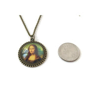 Thumbnail for Classic Art Series - Mona Lisa Necklace - Rubbish Restyled