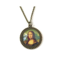 Thumbnail for Classic Art Series - Mona Lisa Necklace - Rubbish Restyled