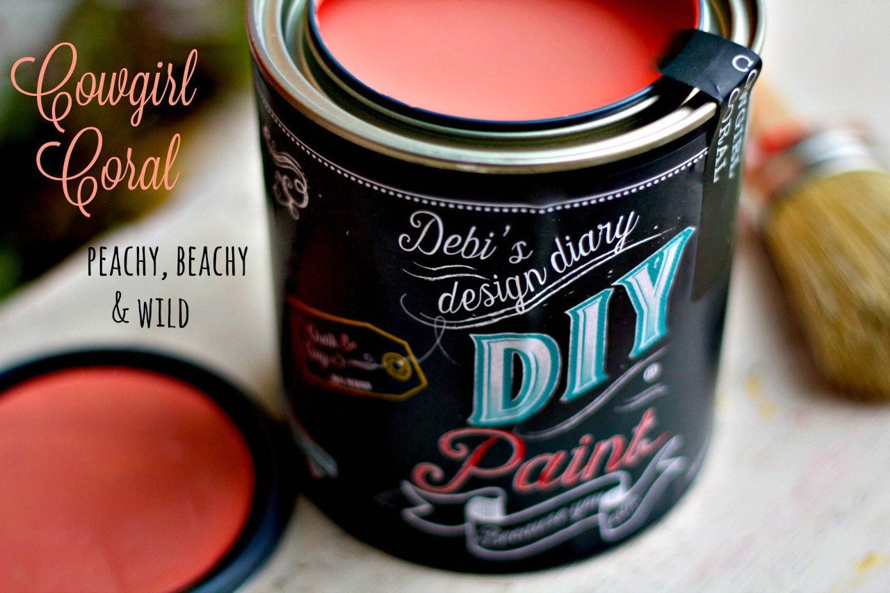 Cowgirl Coral DIY Paint by Debi's Design Diary - Rubbish Restyled