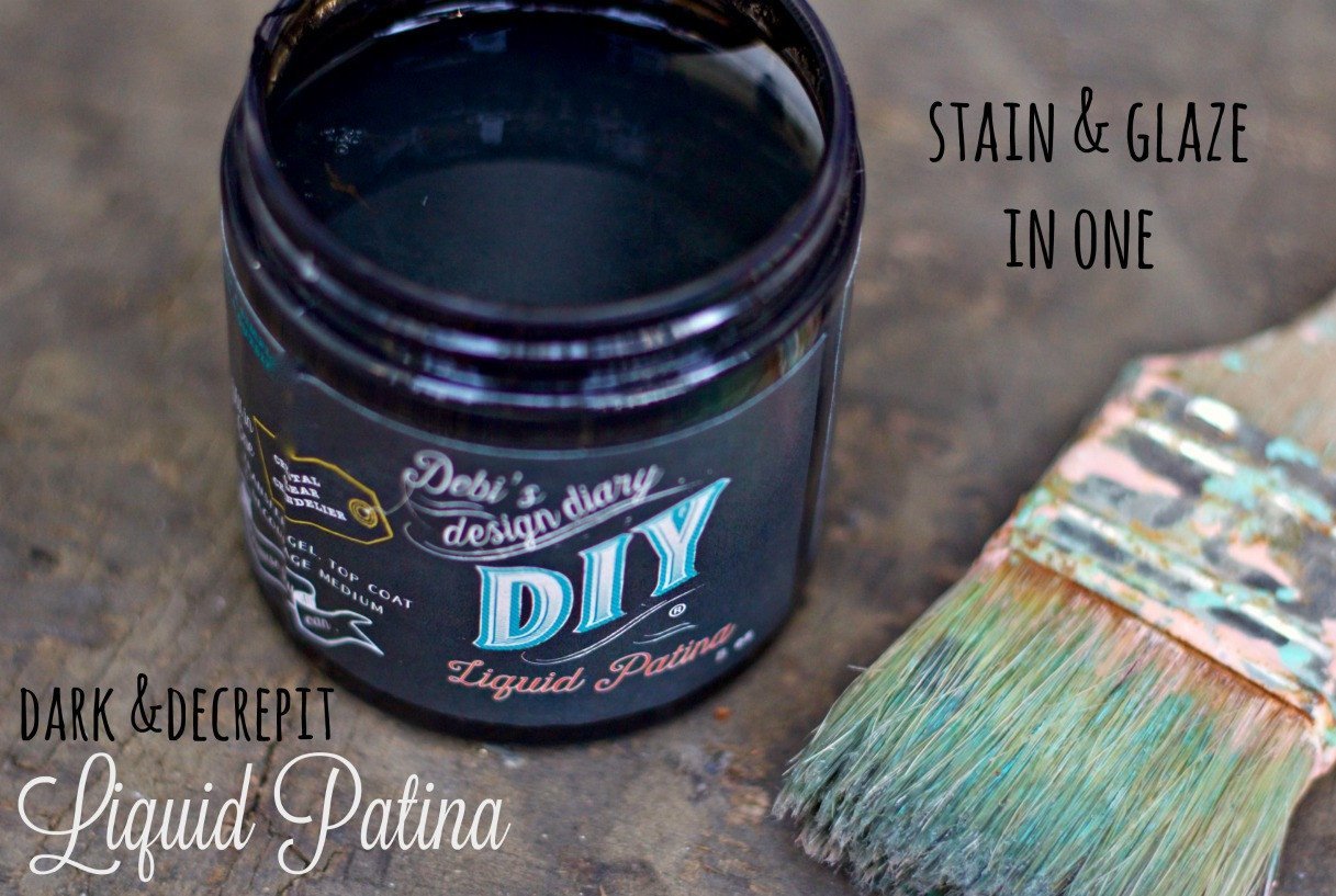 Dark & Decrepit Liquid Patina by Debi's Design Diary - Rubbish Restyled