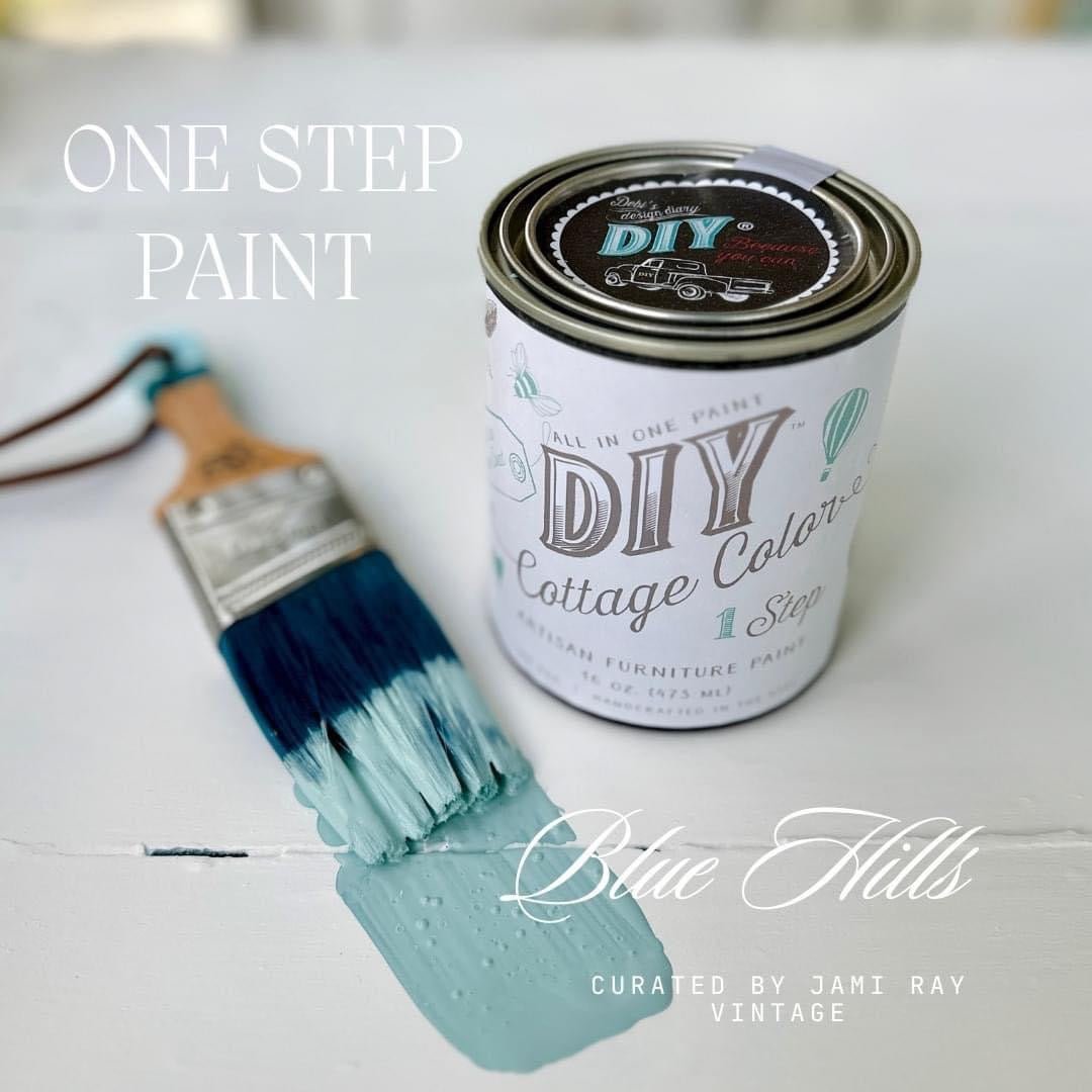 DIY Paint Cottage Color - 16oz Blue Hills Jami Ray Vintage Collection by Debi's Design Diary - Rubbish Restyled